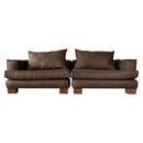 Sofá Modular Seccional Gris Oscuro C1 270x95x68 cm