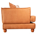 Sofá Modular Seccional Marrón Claro 270x95x68 cm