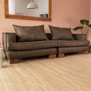 Sofá Modular Seccional Gris Oscuro C1 270x95x68 cm