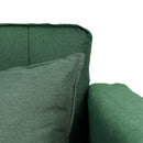 Sofá Cama 2 Cuerpos Modular Lino Verde 137x80x60 cm
