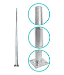 Poste Acero Galvanizado Cónico Tubular 9 Metros