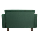 Sofá Cama 2 Cuerpos Modular Lino Verde 137x80x60 cm