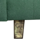 Sofá Cama 2 Cuerpos Modular Lino Verde 137x80x60 cm