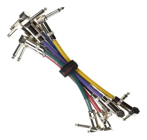 Pack 6 Unidades Cable Joyo 15 Cm De Guitarra / Bajo Cm-11